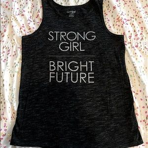 Dark Gray Girls Tank Top